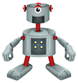 a grey robot vector image vector image