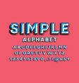 chisel font vector image