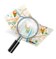 navigation search concept vector image vector image
