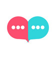 chat icon sms comments speech bubbles vector image