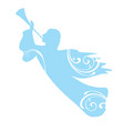 trumpeting angel vector image vector image