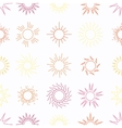 suns in the sky seamless pattern vector image