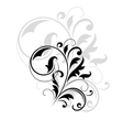 decorative floral motif vector image