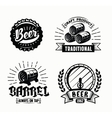 beer badges vector image vector image