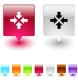 click here square button vector image
