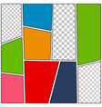 comic page bright composition vector image