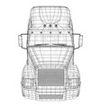 commercial delivery cargo truck for brand vector image vector image