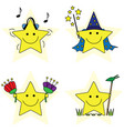 little stars vector image