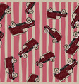 cute suv car seamless pattern kids hand drawn vector image vector image