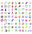 minimalist flat ui design element icon set vector image
