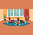 people sitting conversation characters vector image vector image