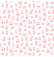 cosmetic seamless pattern background for design vector image vector image