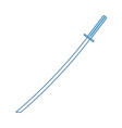 japanese sword icon vector image