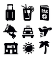 travel icon vector image vector image