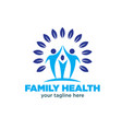 family health logo designs vector image vector image