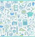 colored back to school pattern with school vector image