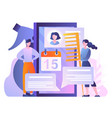 hairdresser online service vector image
