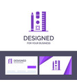 creative business card and logo template pen vector image