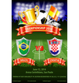soccer poster vector image