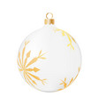 christmas decoration glass ball vector image