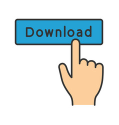 Power button click color icon Royalty Free Vector Image