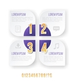 infographics font set vector image