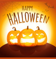 happy halloween greeting card vector image