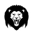 sign of a black lion vector image vector image