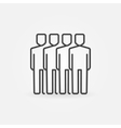 team line icon vector image