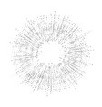 digital burst pattern with multiple dots vector image