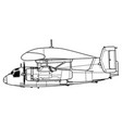 grumman e-1 tracer vector image vector image