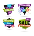 special offer sale banner discount price label vector image