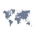 world map silhouette vector image