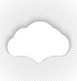 speech cloud template on transparent background vector image
