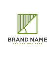 45 degree angle logo design vector image