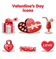 red love collection valentine s day vector image