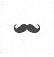 retro drawn mustache icon symbol vector image