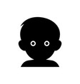 baby icon vector image vector image