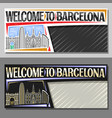 layouts for barcelona vector image vector image