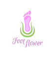foot care logo vector image