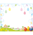 easter frame vector image vector image