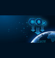 concept of carbon dioxide reduction global vector image vector image