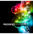 wave of lights vector image vector image