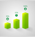 business web chart infographic template vector image vector image