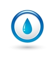glossy water drop vector image