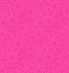 Pink seamless curved star pattern background Vector Image