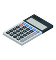 calculator icon isometric style vector image