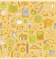colored back to school pattern with school vector image vector image