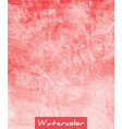red abstract watercolor hand draw background vector image