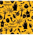 seamless halloween vector image